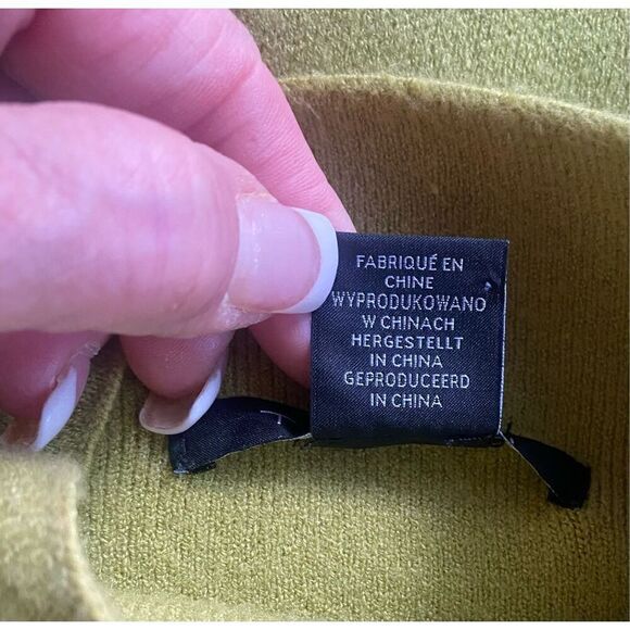 Tahari Mock Neck Sweater Sz. S Green Jeweled Buttons Holiday Party - Picture 10 of 10